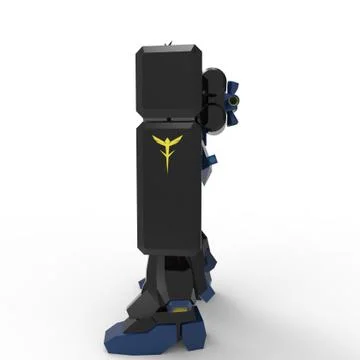 3D rendering of robots created by using a blender tool Stock Illustration