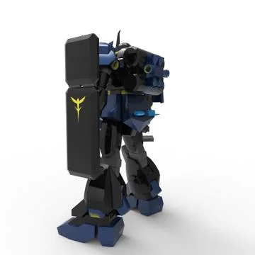 3D rendering of robots created by using a blender tool Stock Illustration