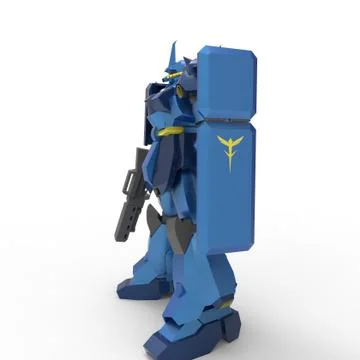 3D rendering of robots created by using a blender tool Stock Illustration