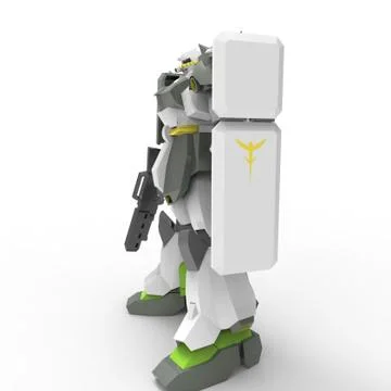 3D rendering of robots created by using a blender tool Stock Illustration