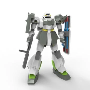 3D rendering of robots created by using a blender tool Ilustração Stock