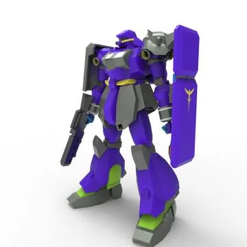 3D rendering of robots created by using a blender tool Stock Illustration