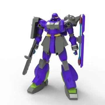 3D rendering of robots created by using a blender tool Stock Illustration