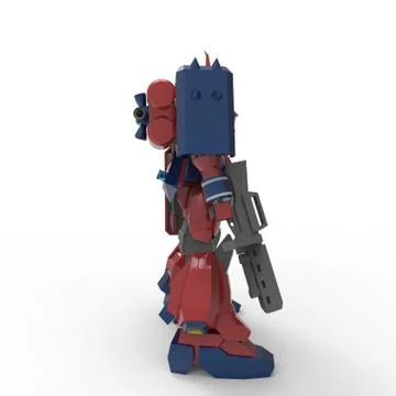 3D rendering of robots created by using a blender tool Stock Illustration