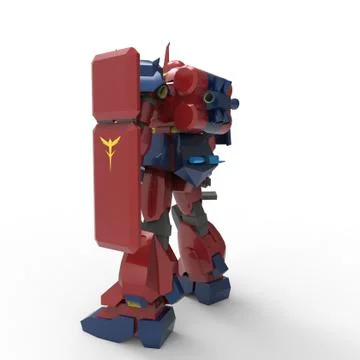 3D rendering of robots created by using a blender tool Stock Illustration