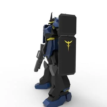 3D rendering of robots created by using a blender tool Stock Illustration