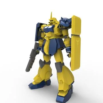 3D rendering of robots created by using a blender tool Stock Illustration