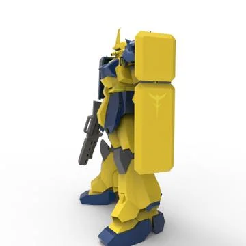 3D rendering of robots created by using a blender tool Stock Illustration