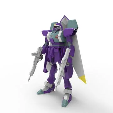 3D rendering of robots created by using a blender tool Stock Illustration