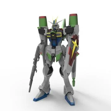 3d rendering of robots created by using a blender tool Stock Illustration