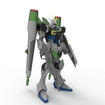 3d rendering of robots created by using a blender tool Ilustração Stock