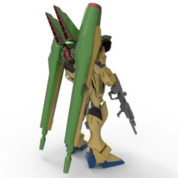 3d rendering of robots created by using a blender tool Stock Illustration