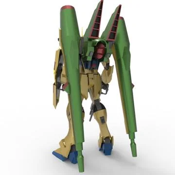 3d rendering of robots created by using a blender tool Stock Illustration