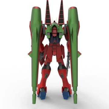 3d rendering of robots created by using a blender tool Stock Illustration