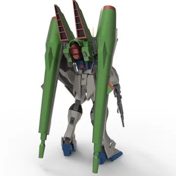 3d rendering of robots created by using a blender tool Stock Illustration