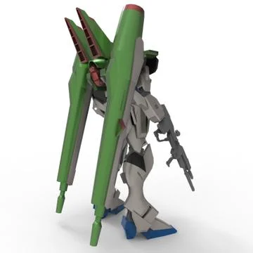 3d rendering of robots created by using a blender tool Stock Illustration