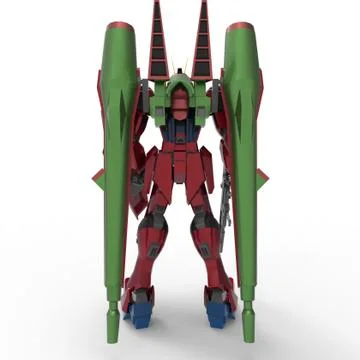 3d rendering of robots created by using a blender tool Stock Illustration