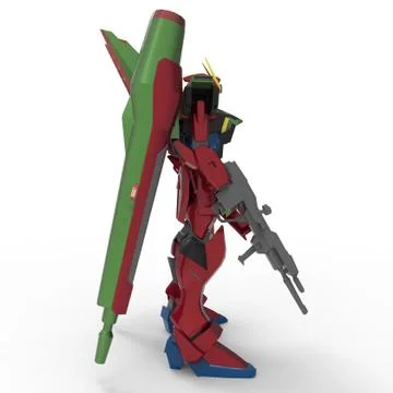 3d rendering of robots created by using a blender tool Ilustração Stock