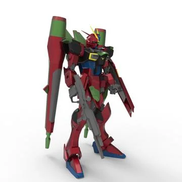 3d rendering of robots created by using a blender tool Stock Illustration