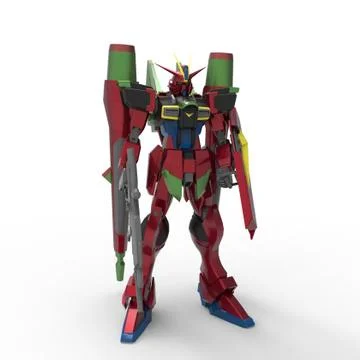 3d rendering of robots created by using a blender tool Stock Illustration