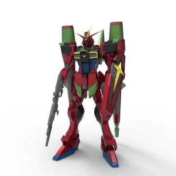 3d rendering of robots created by using a blender tool Stock Illustration