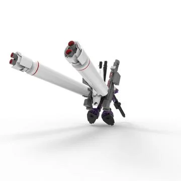 3d rendering of robots created by using a blender tool Stock Illustration