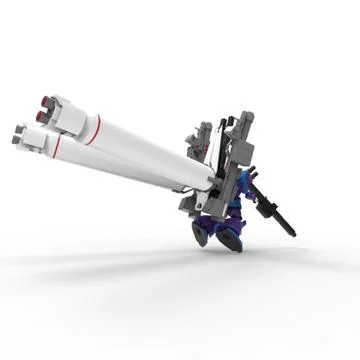 3d rendering of robots created by using a blender tool Stock Illustration