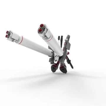 3d rendering of robots created by using a blender tool Stock Illustration