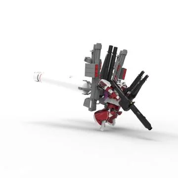 3d rendering of robots created by using a blender tool Stock Illustration