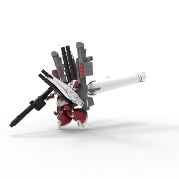 3d rendering of robots created by using a blender tool Stock Illustration