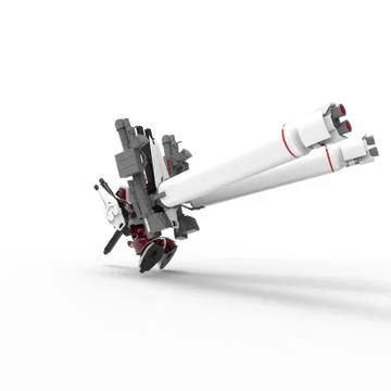 3d rendering of robots created by using a blender tool Stock Illustration