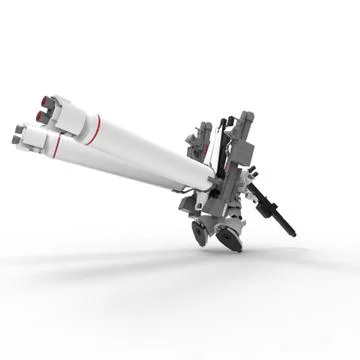 3d rendering of robots created by using a blender tool Stock Illustration