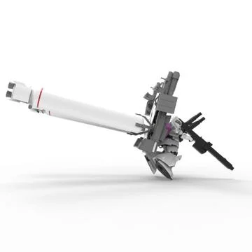 3d rendering of robots created by using a blender tool Stock Illustration