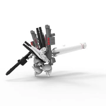 3d rendering of robots created by using a blender tool Ilustração Stock