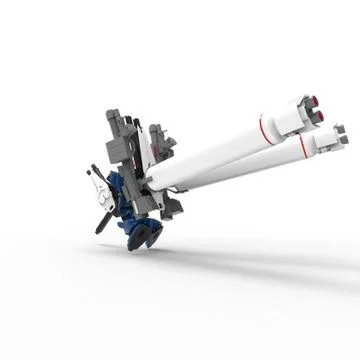 3d rendering of robots created by using a blender tool Stock Illustration