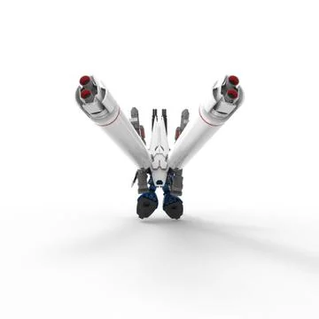 3d rendering of robots created by using a blender tool Stock Illustration