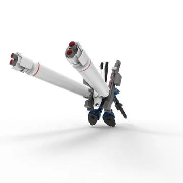 3d rendering of robots created by using a blender tool Stock Illustration