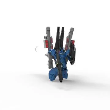 3d rendering of robots created by using a blender tool Stock Illustration