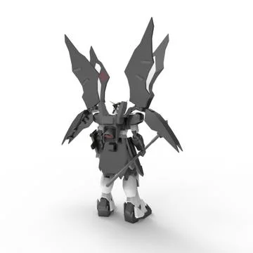 3d rendering of robots created by using a blender tool Ilustração Stock