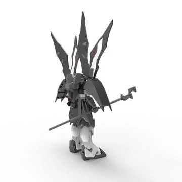 3d rendering of robots created by using a blender tool Stock Illustration