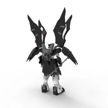 3d rendering of robots created by using a blender tool Stock Illustration