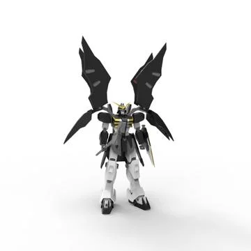 3d rendering of robots created by using a blender tool Stock Illustration