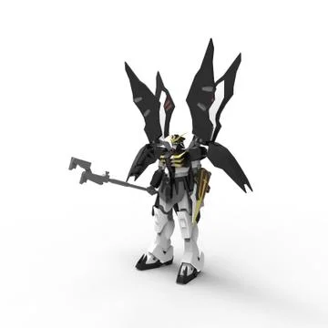 3d rendering of robots created by using a blender tool Ilustração Stock