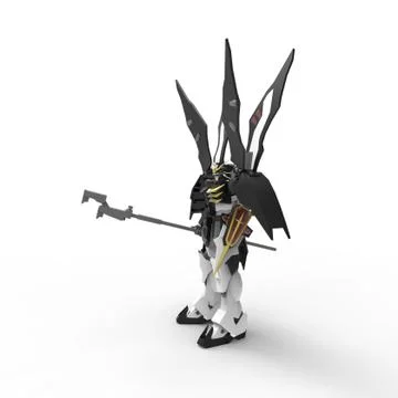 3d rendering of robots created by using a blender tool Stock Illustration