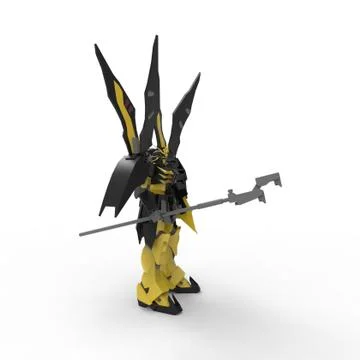 3d rendering of robots created by using a blender tool Ilustração Stock