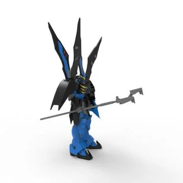 3d rendering of robots created by using a blender tool Stock Illustration