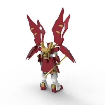 3d rendering of robots created by using a blender tool Stock Illustration