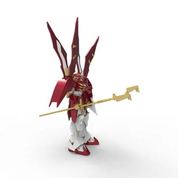 3d rendering of robots created by using a blender tool Stock Illustration