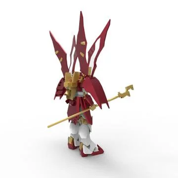 3d rendering of robots created by using a blender tool Stock Illustration