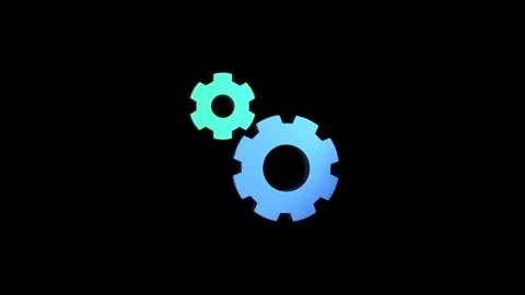 3D rendering rotating gear mechanism wheel for teamwork success and technol.. Stock Footage 313462666